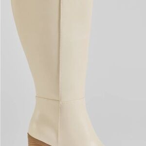 Windsor Cream Heeled Boots